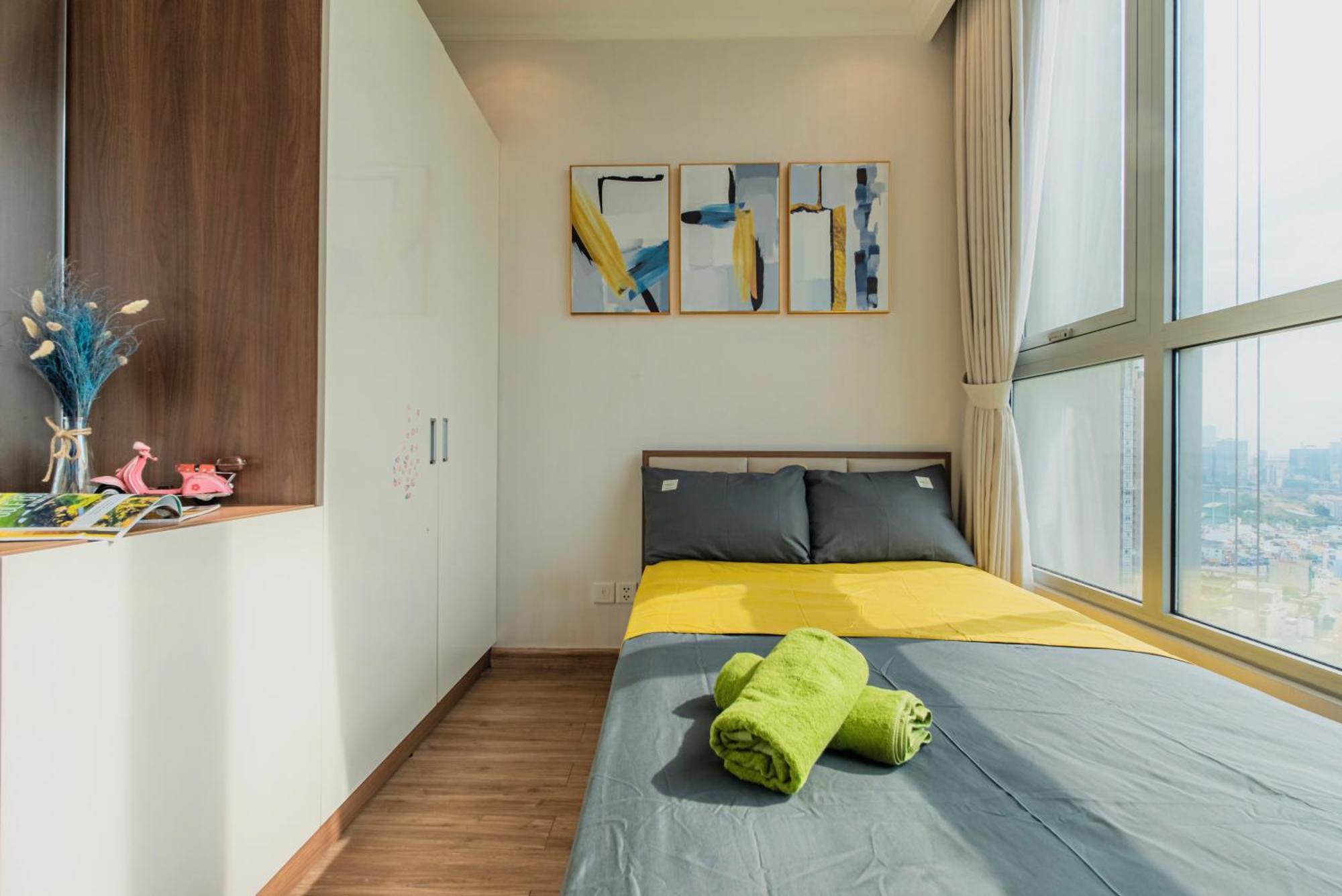 Central Apartments - Vinhomes Central Park, Landmark 81 Area & Ice Skating Rink Ho Chi Minh-staden Exteriör bild