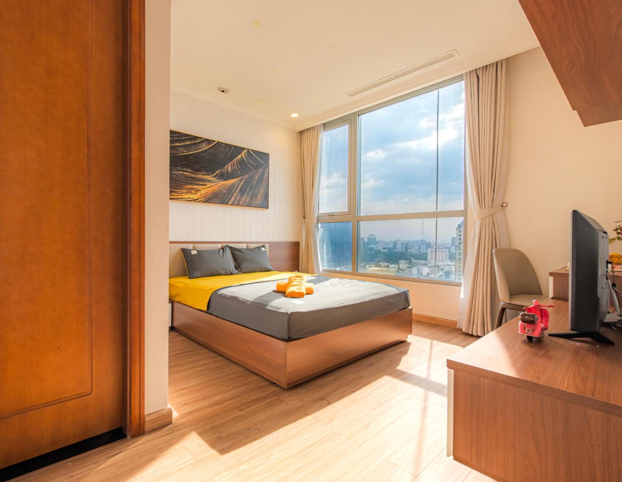 Central Apartments - Vinhomes Central Park, Landmark 81 Area & Ice Skating Rink Ho Chi Minh-staden Exteriör bild