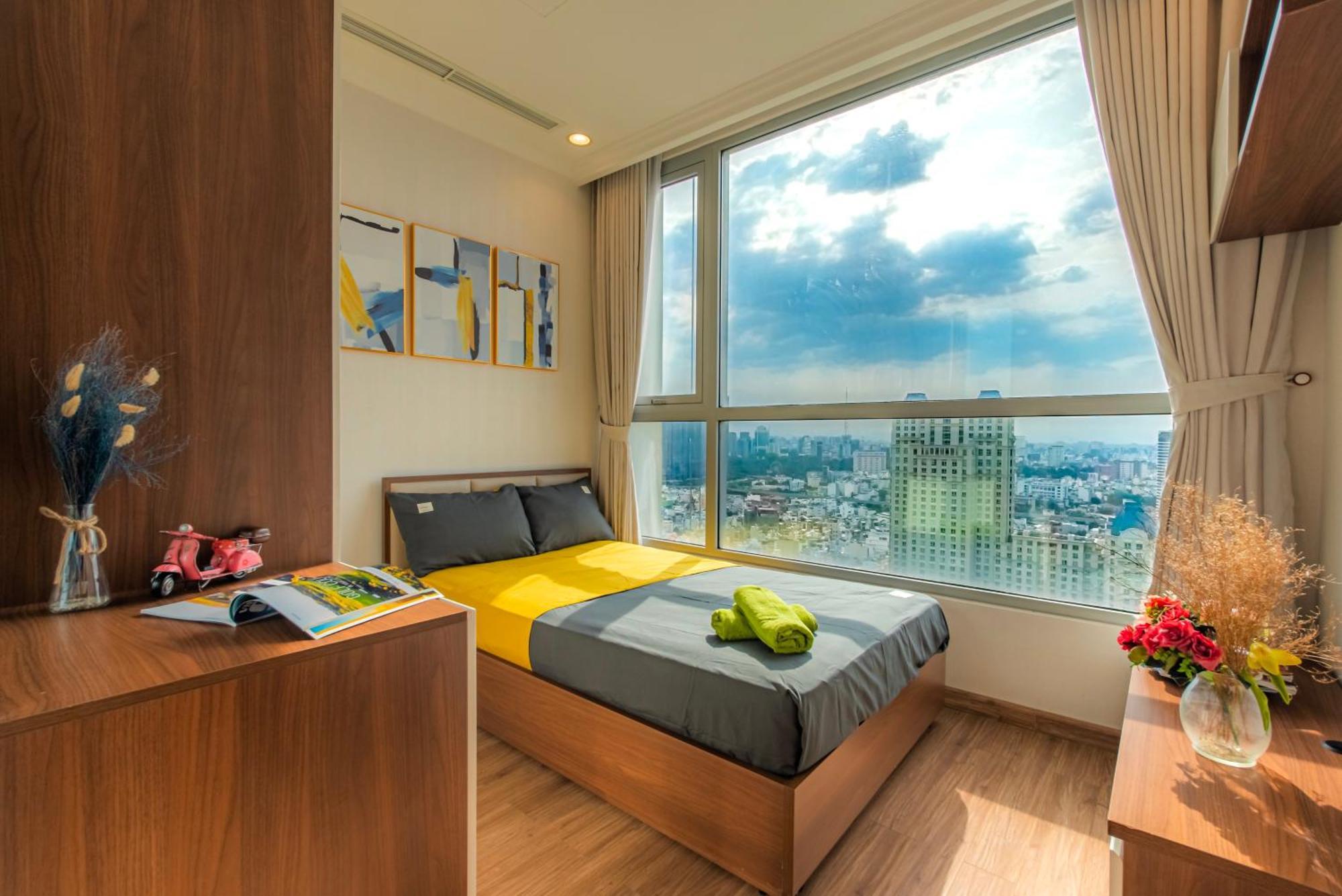 Central Apartments - Vinhomes Central Park, Landmark 81 Area & Ice Skating Rink Ho Chi Minh-staden Exteriör bild