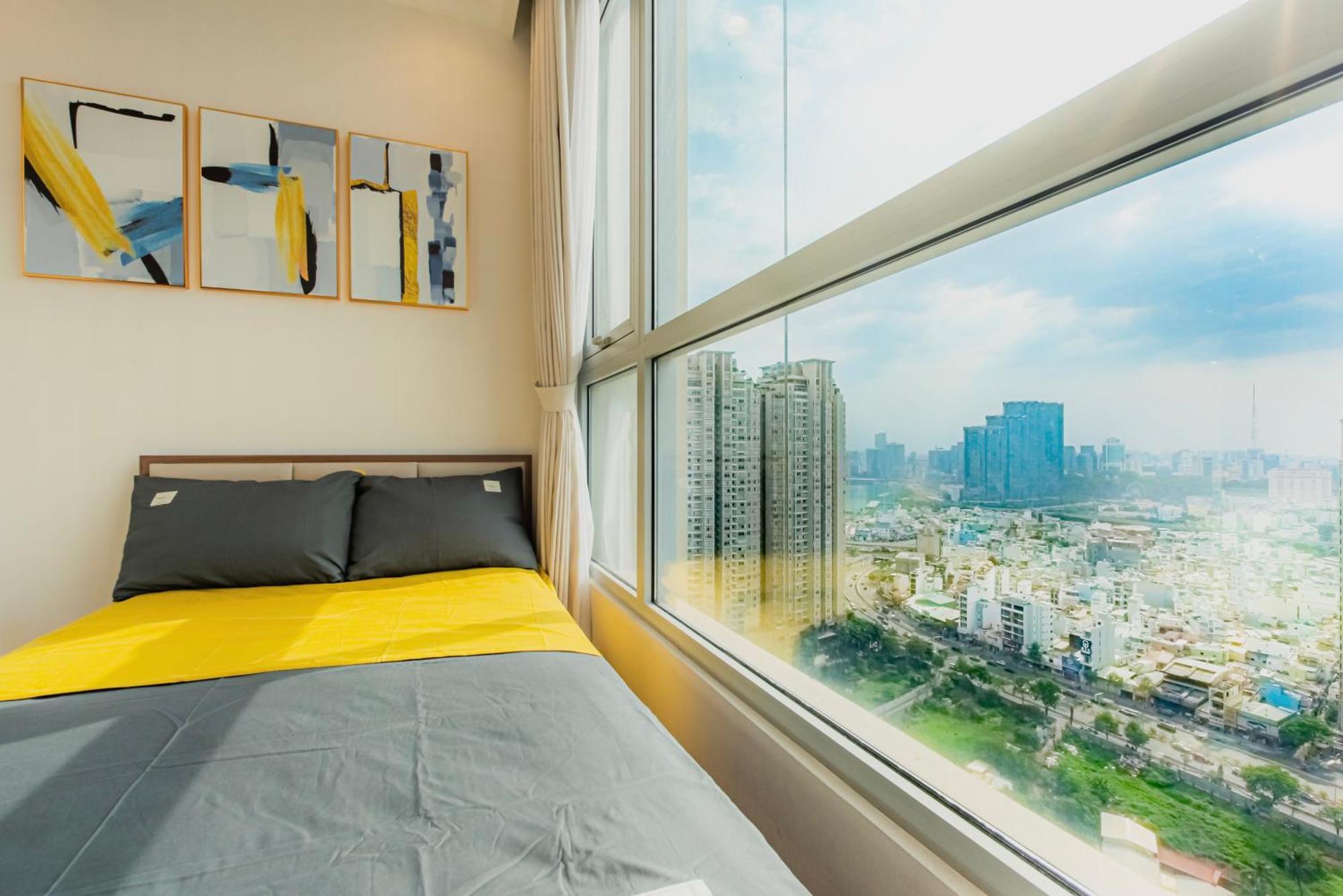 Central Apartments - Vinhomes Central Park, Landmark 81 Area & Ice Skating Rink Ho Chi Minh-staden Exteriör bild