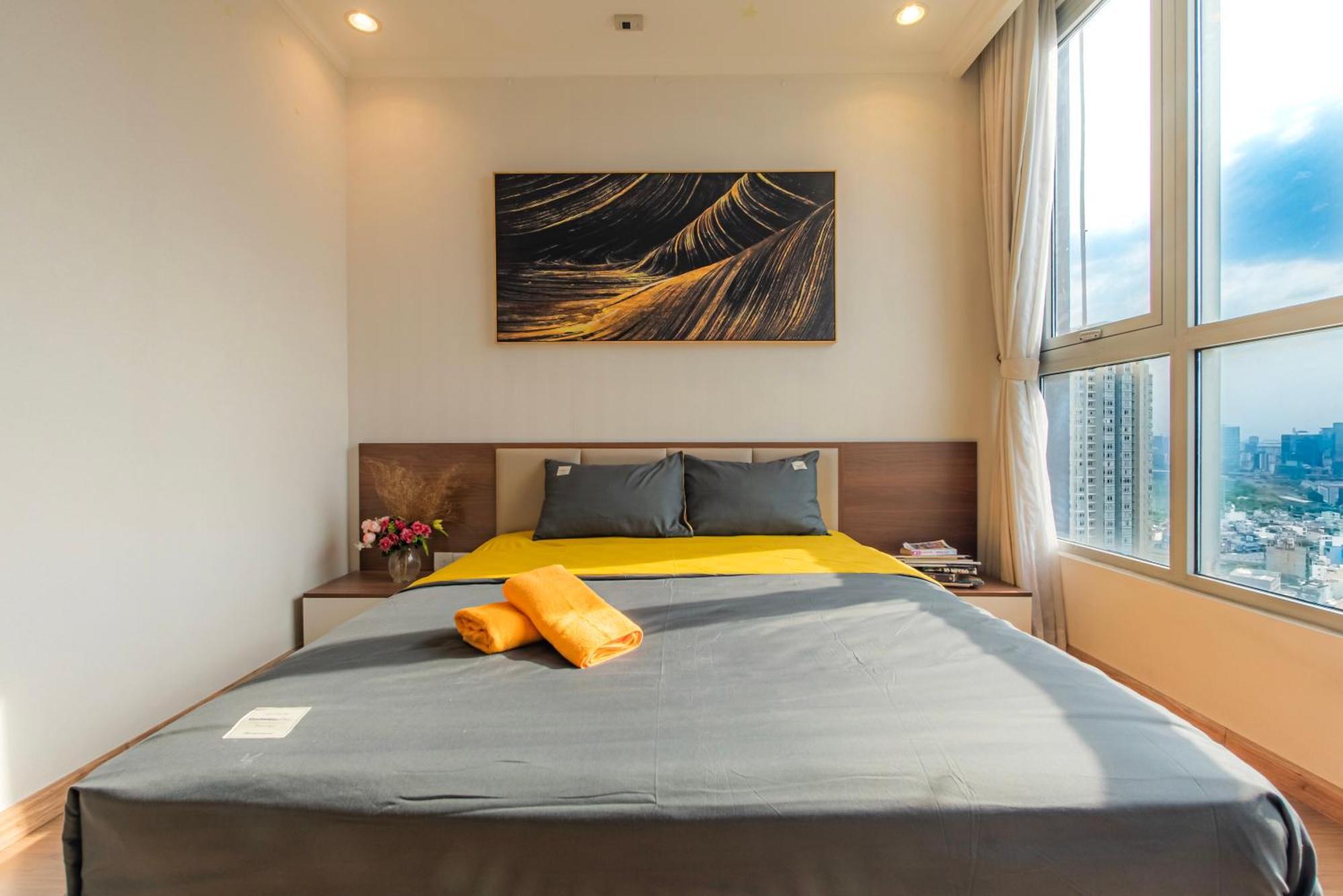 Central Apartments - Vinhomes Central Park, Landmark 81 Area & Ice Skating Rink Ho Chi Minh-staden Exteriör bild