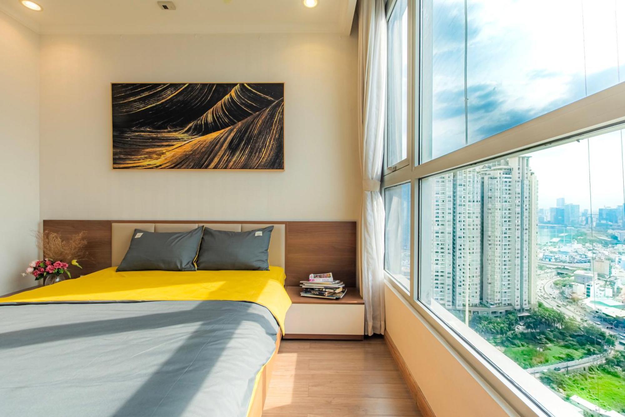Central Apartments - Vinhomes Central Park, Landmark 81 Area & Ice Skating Rink Ho Chi Minh-staden Exteriör bild