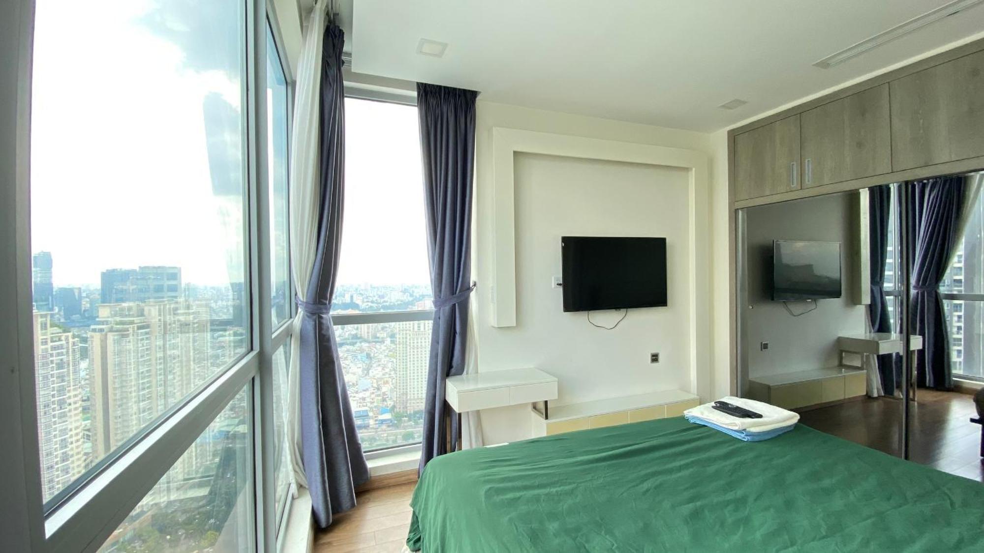 Central Apartments - Vinhomes Central Park, Landmark 81 Area & Ice Skating Rink Ho Chi Minh-staden Exteriör bild