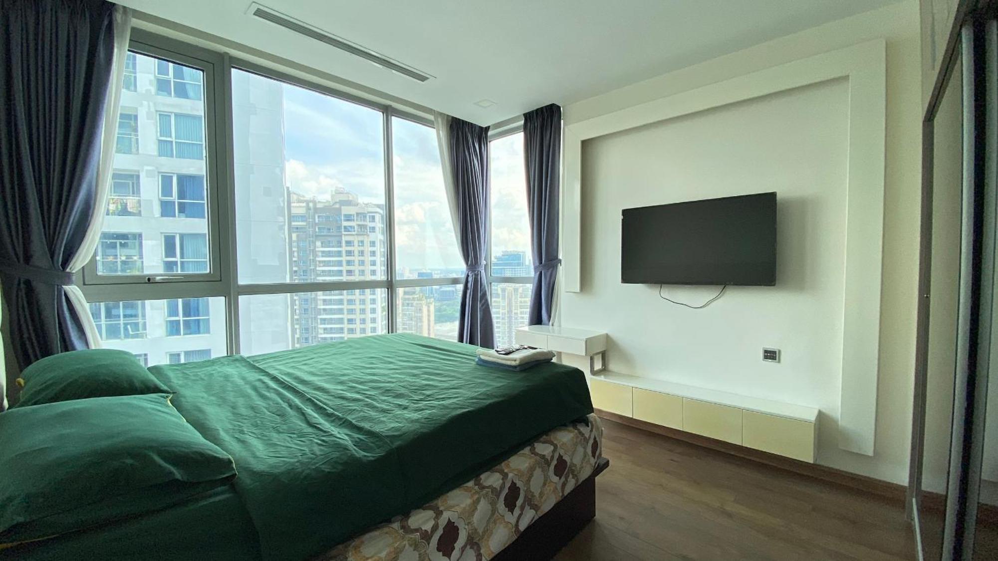 Central Apartments - Vinhomes Central Park, Landmark 81 Area & Ice Skating Rink Ho Chi Minh-staden Exteriör bild